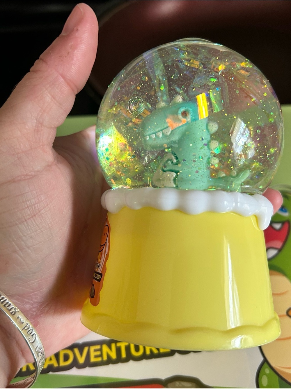 4-$100 Dinosaur Adventure Story Super Slime - Green